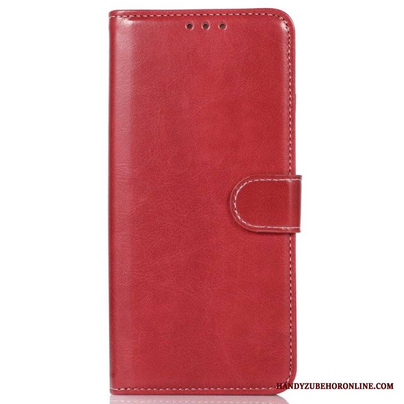 Etui Folio do Samsung Galaxy M13 Skórzany Styl I Szwy