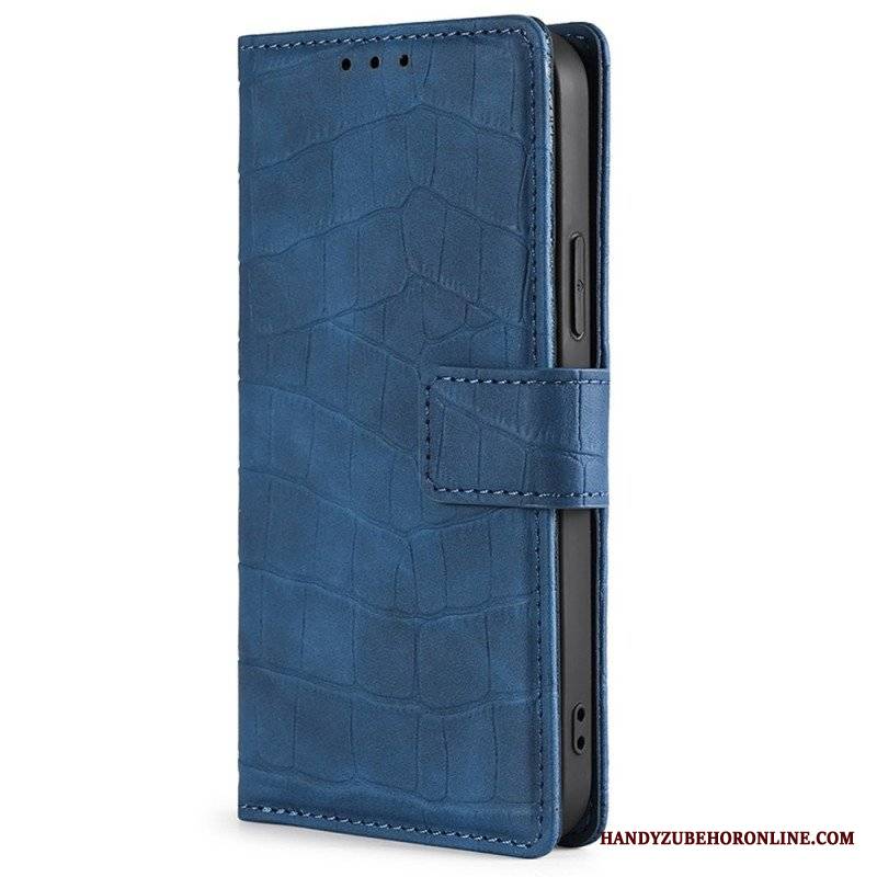 Etui Folio do Samsung Galaxy M13 Styl Skóry Krokodyla