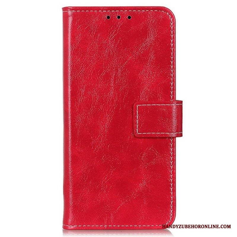 Etui Folio do Samsung Galaxy M23 5G Błyszcząca Sztuczna Skóra