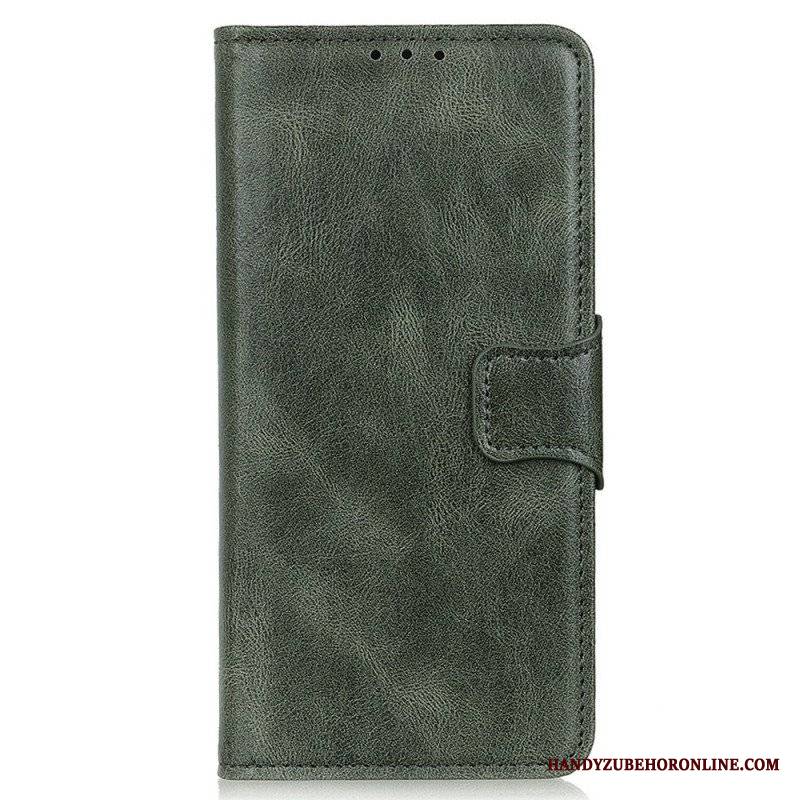 Etui Folio do Samsung Galaxy M23 5G Dwustronne Zapięcie Z Efektem Skóry