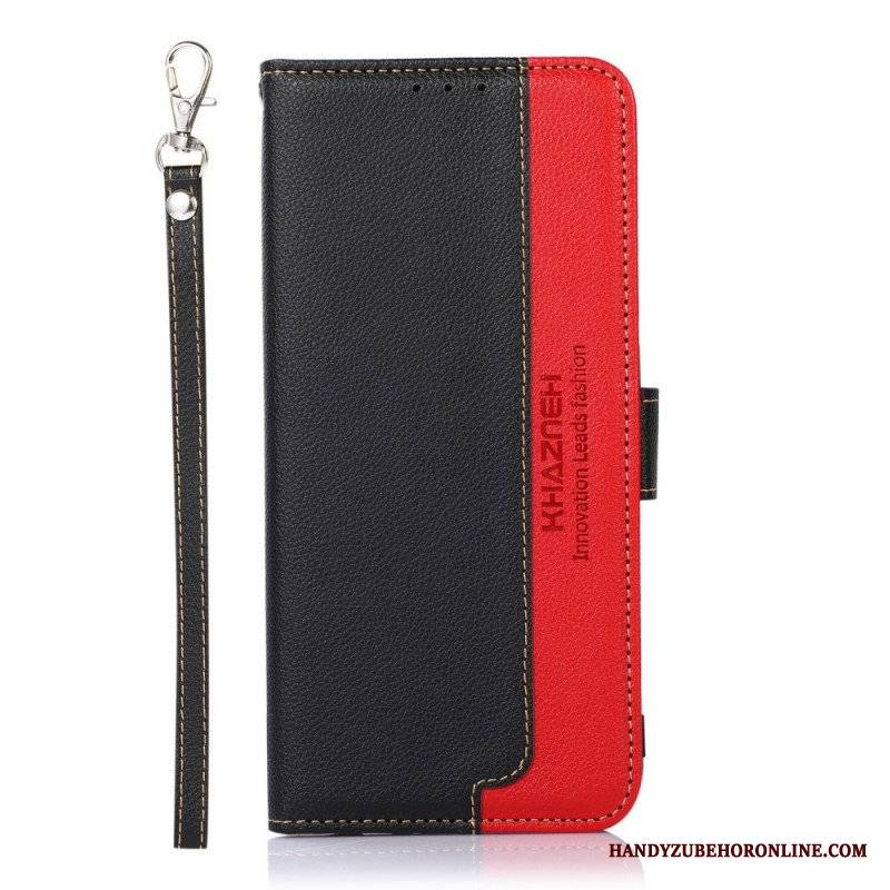 Etui Folio do Samsung Galaxy M32 Rfid Khazneh W Stylu Liczi