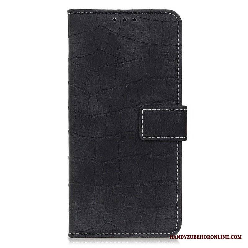 Etui Folio do Samsung Galaxy M33 5G Efekt Skóry Krokodyla