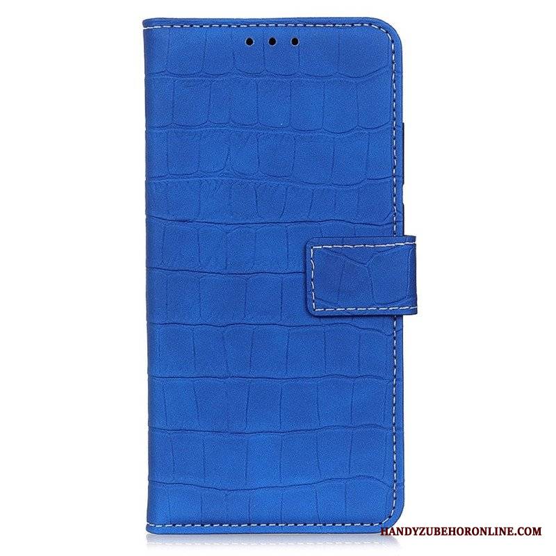 Etui Folio do Samsung Galaxy M33 5G Efekt Skóry Krokodyla