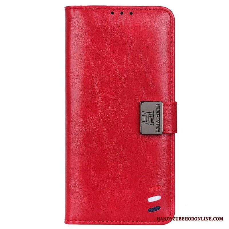 Etui Folio do Samsung Galaxy M33 5G Trójkolorowe Srebrne Zapięcie