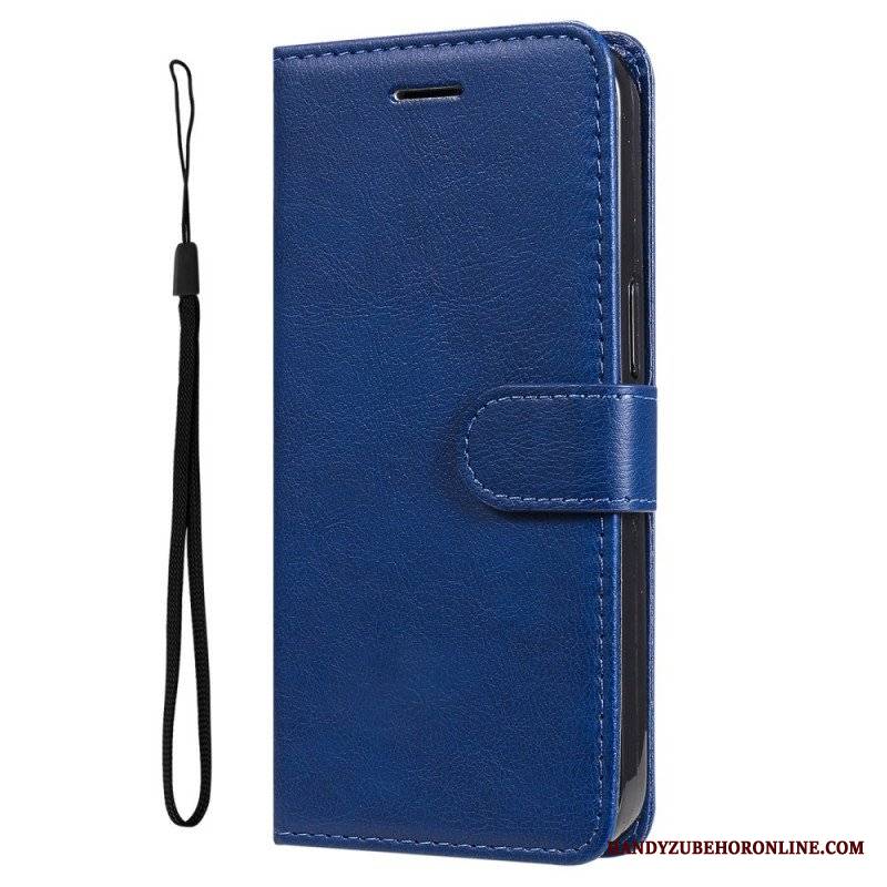 Etui Folio do Samsung Galaxy M52 5G z Łańcuch Paskowata Matowa Skóra