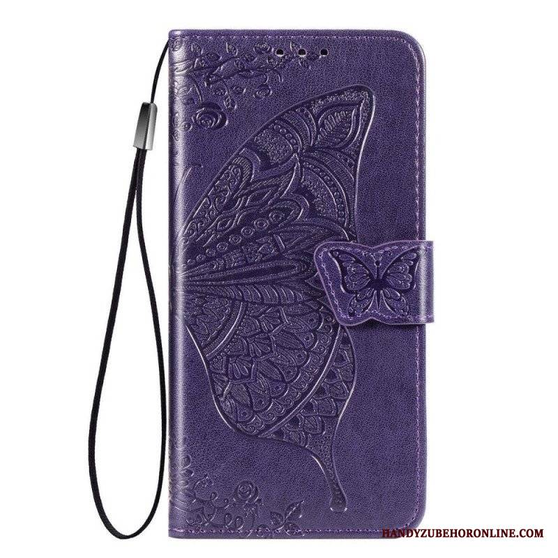 Etui Folio do Samsung Galaxy M53 5G Barokowy Motyl