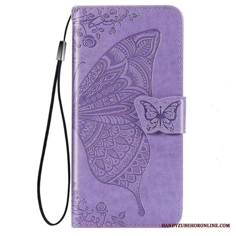 Etui Folio do Samsung Galaxy M53 5G Barokowy Motyl