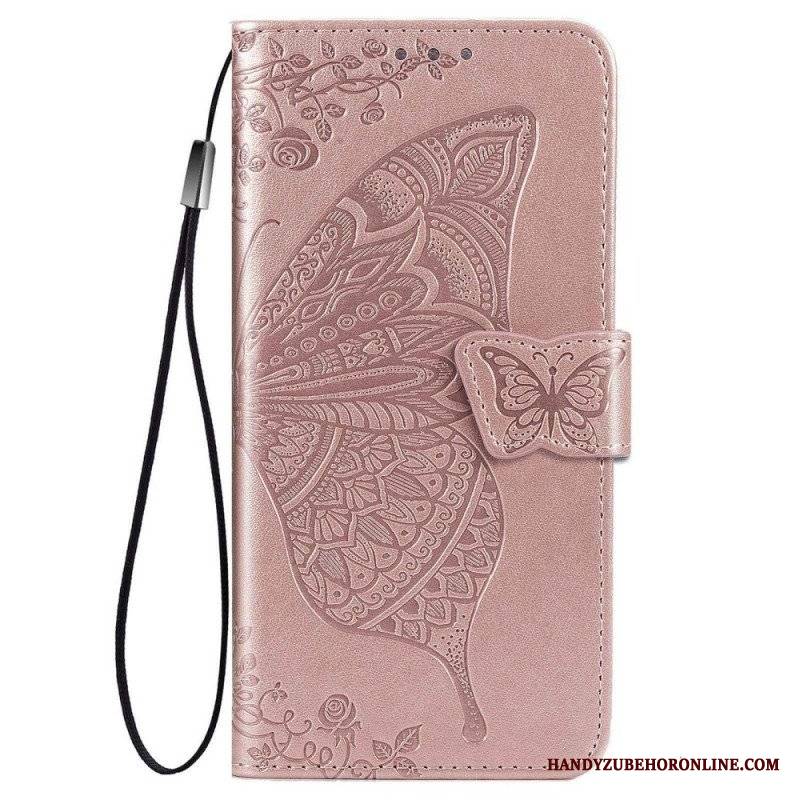 Etui Folio do Samsung Galaxy M53 5G Barokowy Motyl