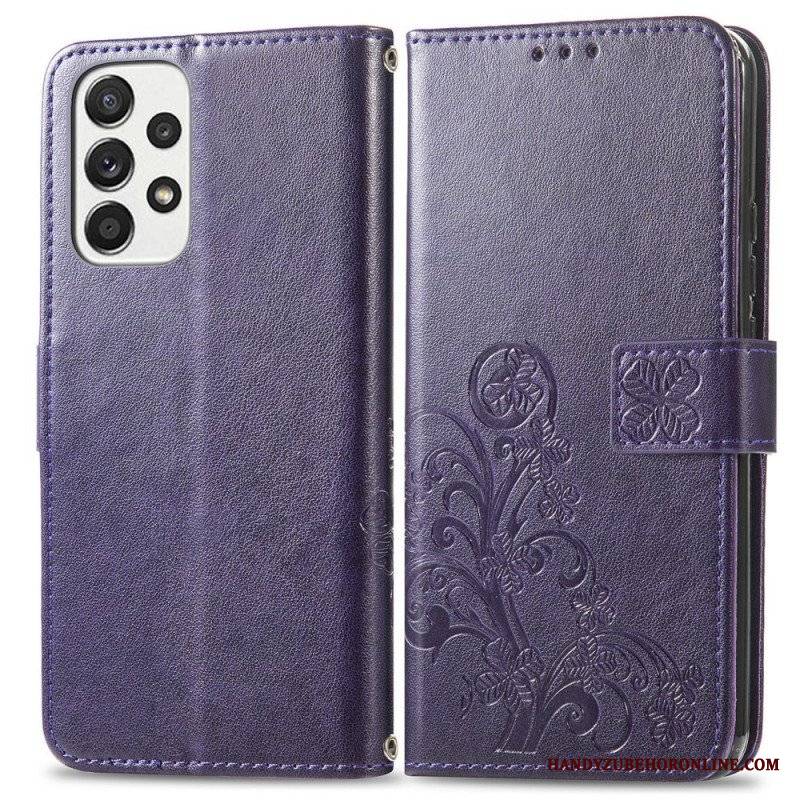 Etui Folio do Samsung Galaxy M53 5G Czterolistna Koniczyna