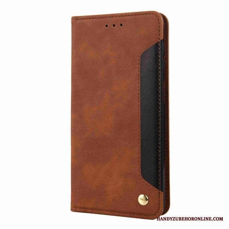 Etui Folio do Samsung Galaxy M53 5G Dwukolorowa Elegancja