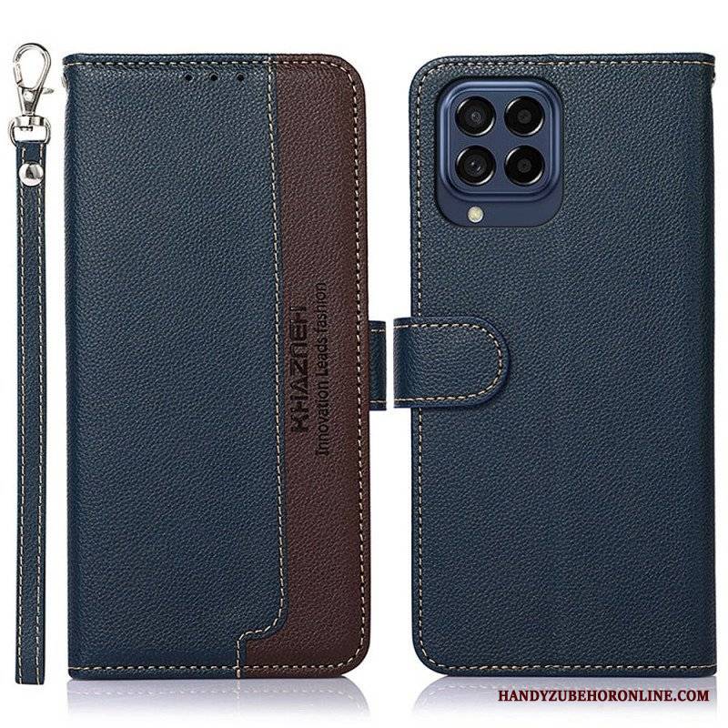 Etui Folio do Samsung Galaxy M53 5G Rfid Khazneh W Stylu Liczi