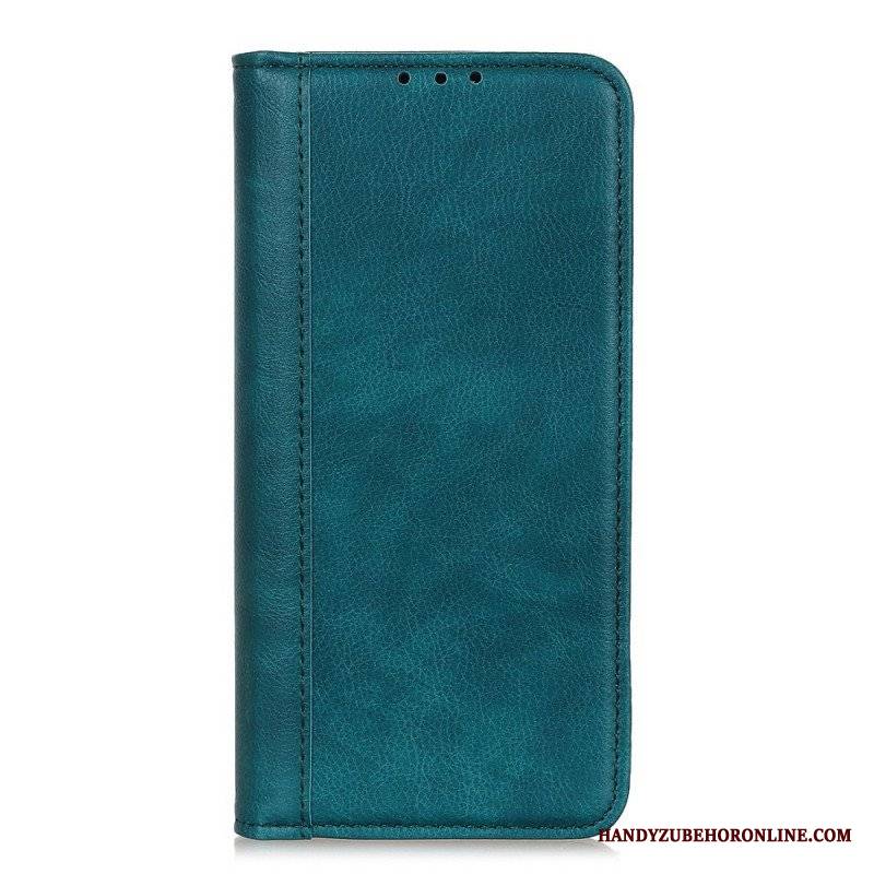 Etui Folio do Samsung Galaxy M53 5G Skóra Dwoinowa Liczi