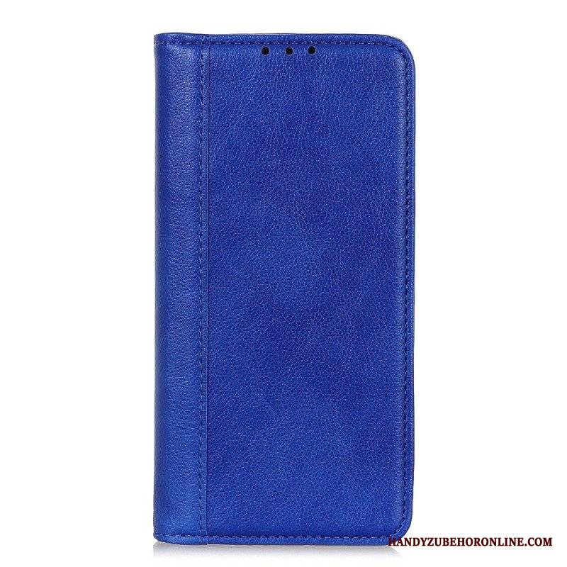 Etui Folio do Samsung Galaxy M53 5G Skóra Dwoinowa Liczi