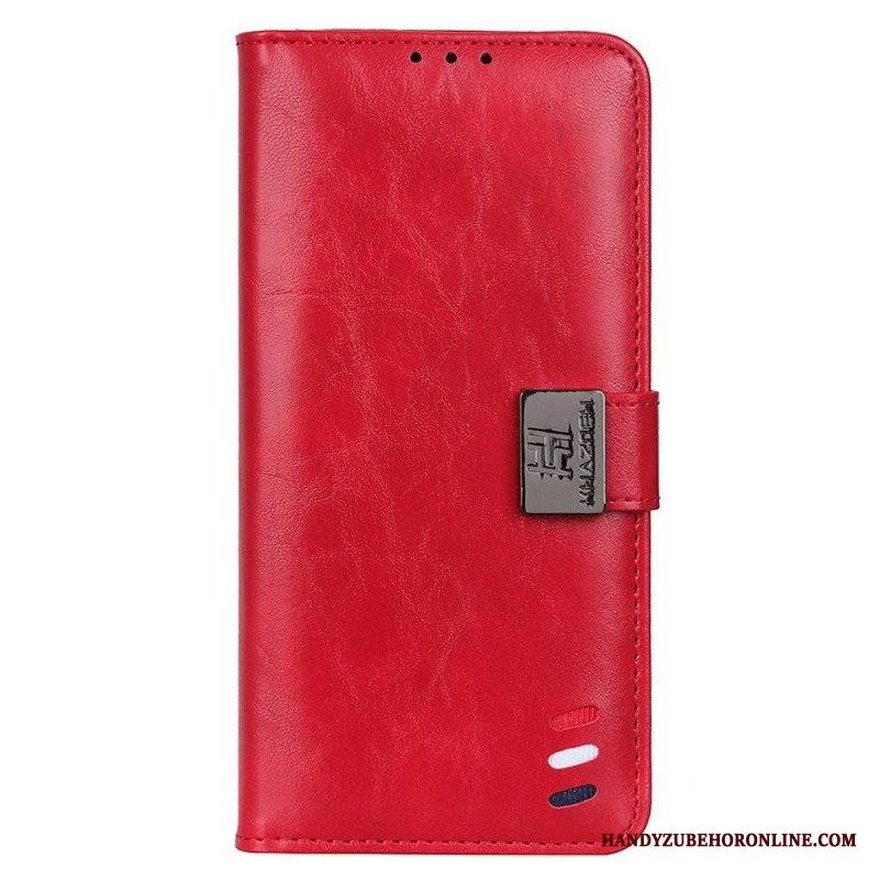 Etui Folio do Samsung Galaxy M53 5G Trójkolorowe Srebrne Zapięcie