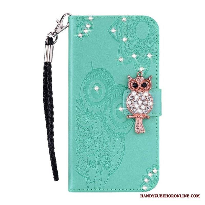 Etui Folio do Samsung Galaxy S21 5G Sowa Mandala I Urok