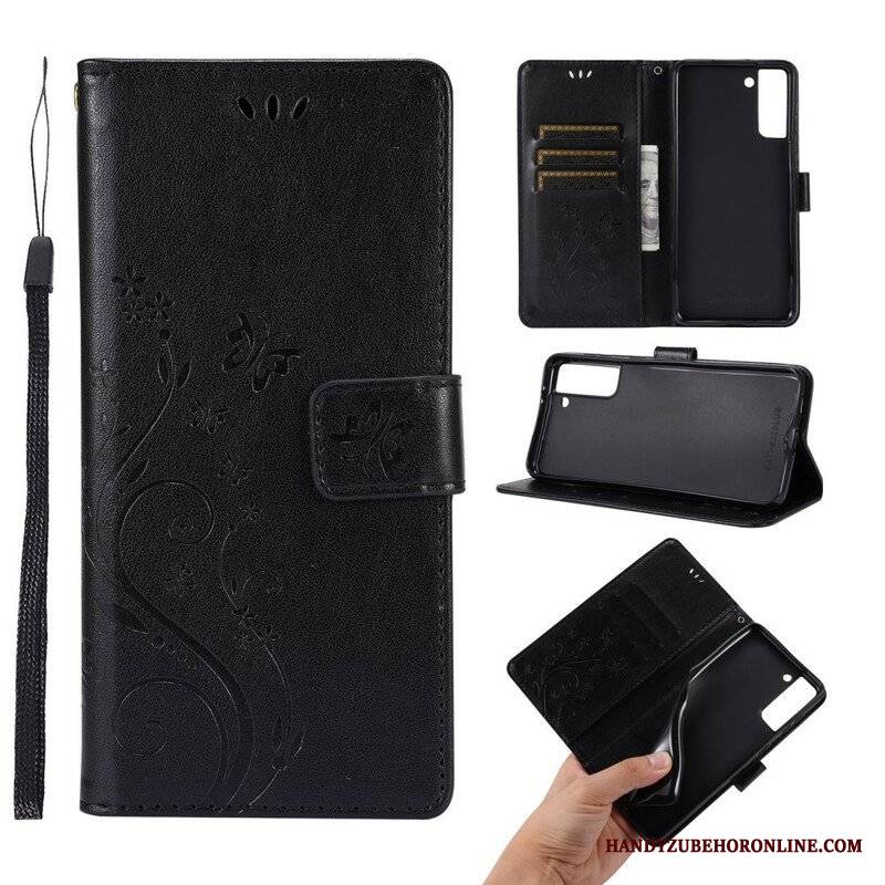 Etui Folio do Samsung Galaxy S21 Plus 5G Motyle Na Wietrze