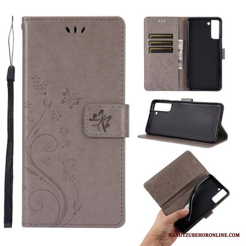 Etui Folio do Samsung Galaxy S21 Plus 5G Motyle Na Wietrze