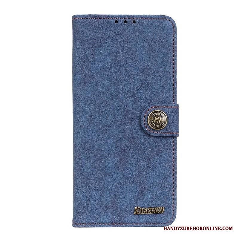 Etui Folio do Samsung Galaxy S22 5G Dwoina Khazneh W Stylu Retro