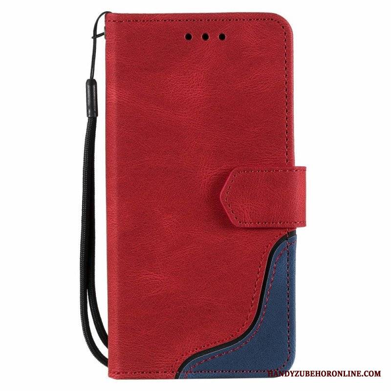 Etui Folio do Samsung Galaxy S22 Ultra 5G Fala W Dotyku Skóry