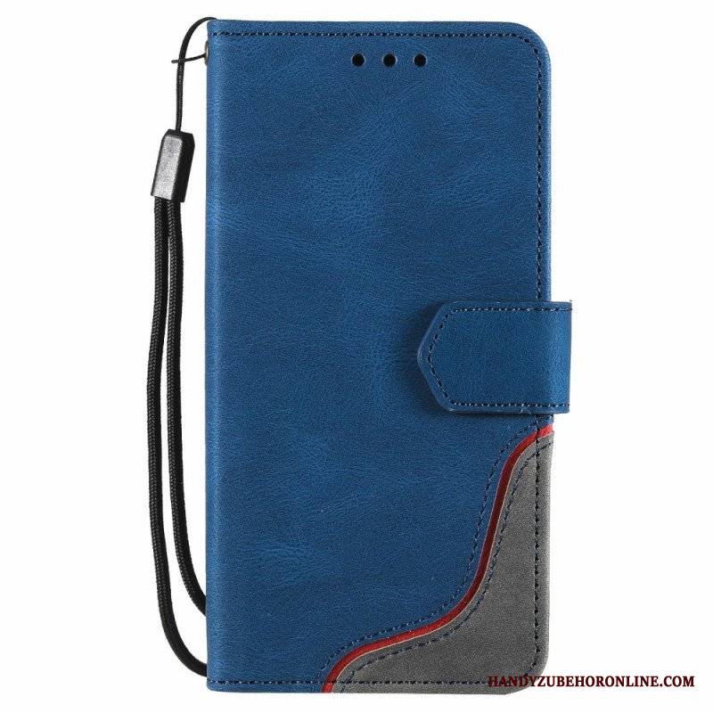 Etui Folio do Samsung Galaxy S22 Ultra 5G Fala W Dotyku Skóry