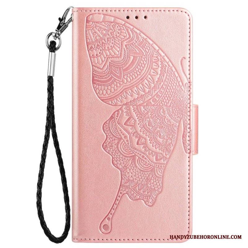 Etui Folio do Samsung Galaxy S23 5G Dwukolorowy Barokowy Motyl