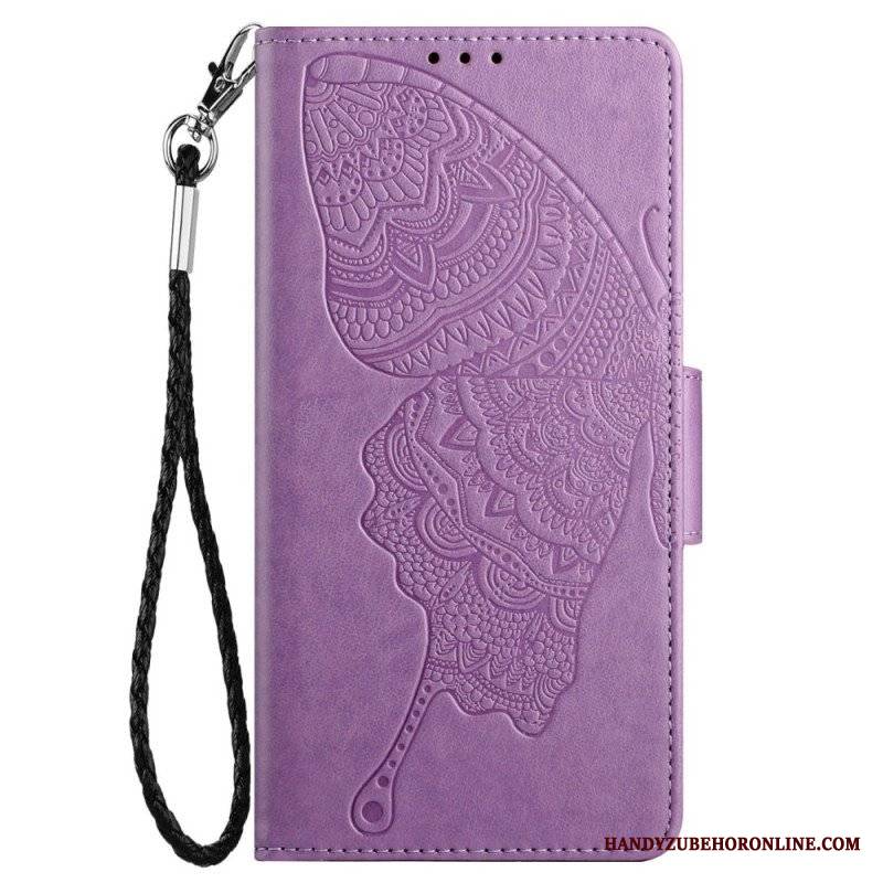 Etui Folio do Samsung Galaxy S23 5G Dwukolorowy Barokowy Motyl