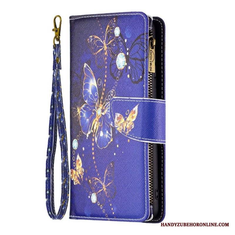 Etui Folio do Samsung Galaxy S23 5G Portfel Portfel Motyle