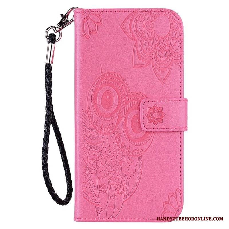 Etui Folio do Samsung Galaxy S23 5G Sowa Mandala I Smycz