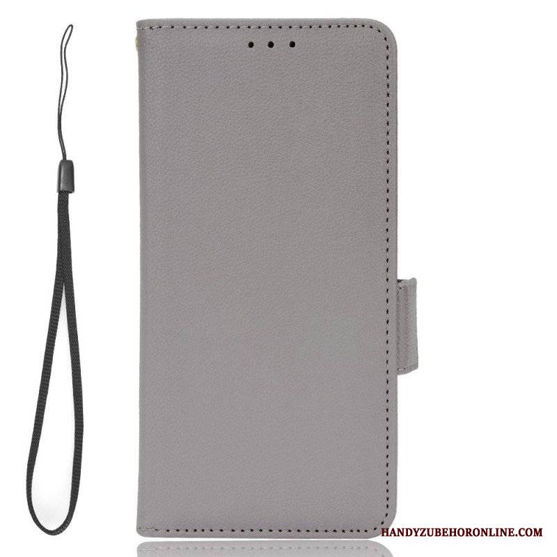 Etui Folio do Samsung Galaxy S23 5G Ultra Cienkie Podwójne Zapięcie