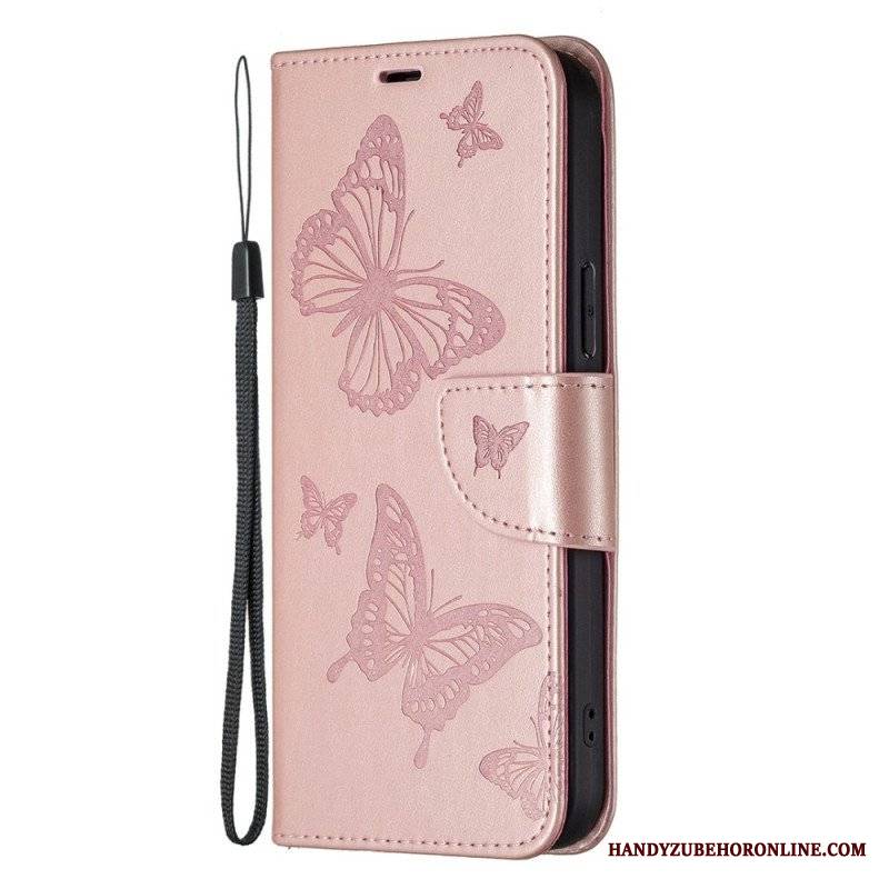 Etui Folio do Samsung Galaxy S23 Plus 5G Gigantyczne Motyle