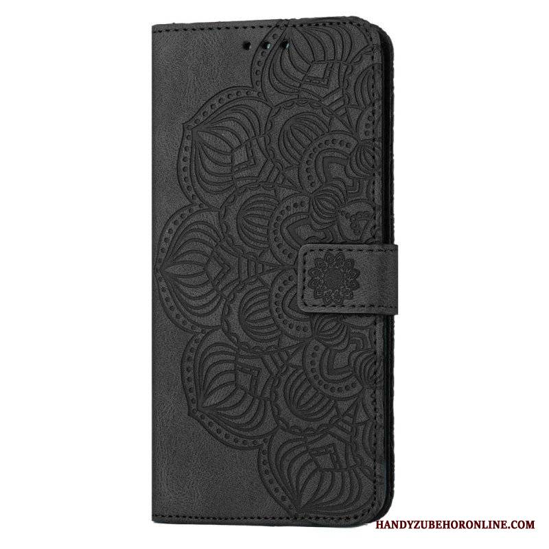 Etui Folio do Samsung Galaxy S23 Plus 5G z Łańcuch Paskowata Mandala