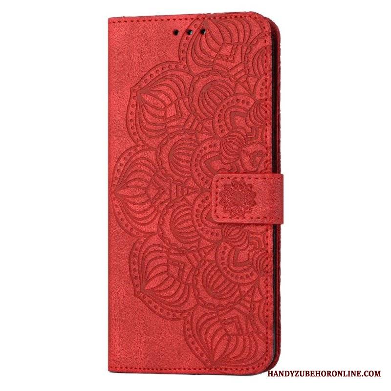 Etui Folio do Samsung Galaxy S23 Plus 5G z Łańcuch Paskowata Mandala