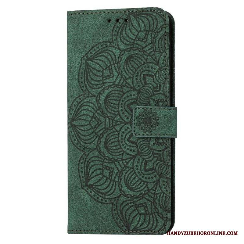 Etui Folio do Samsung Galaxy S23 Plus 5G z Łańcuch Paskowata Mandala