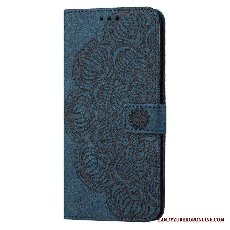 Etui Folio do Samsung Galaxy S23 Plus 5G z Łańcuch Paskowata Mandala