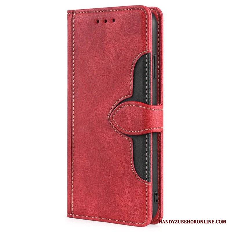 Etui Folio do Samsung Galaxy S23 Ultra 5G Dwukolorowy Kwiatowy