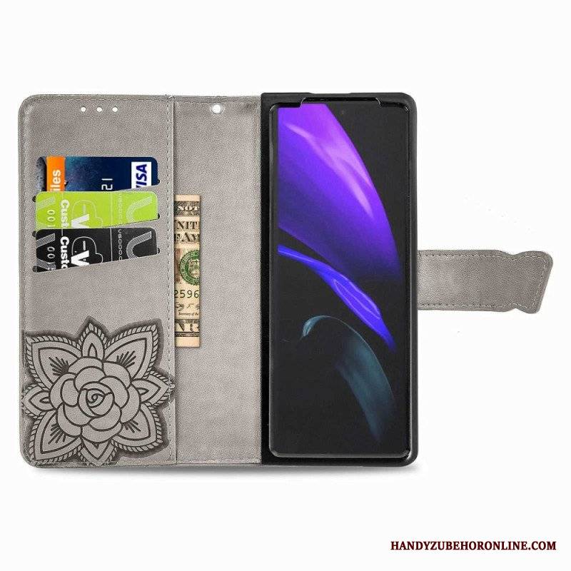 Etui Folio do Samsung Galaxy Z Fold 4 Gigantyczny Motyl