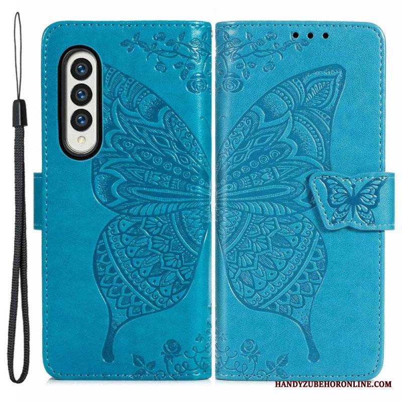 Etui Folio do Samsung Galaxy Z Fold 4 Gigantyczny Motyl