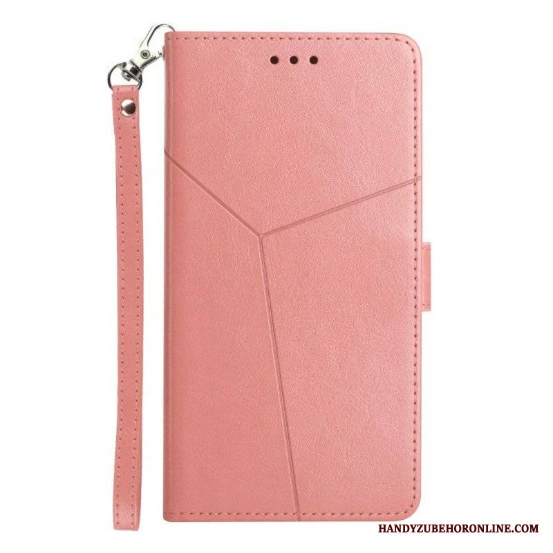 Etui Folio do Sony Xperia 1 IV z Łańcuch Wzór W Paski Y