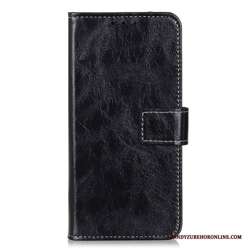 Etui Folio do Sony Xperia 10 IV Lakierowana Ze Szwami