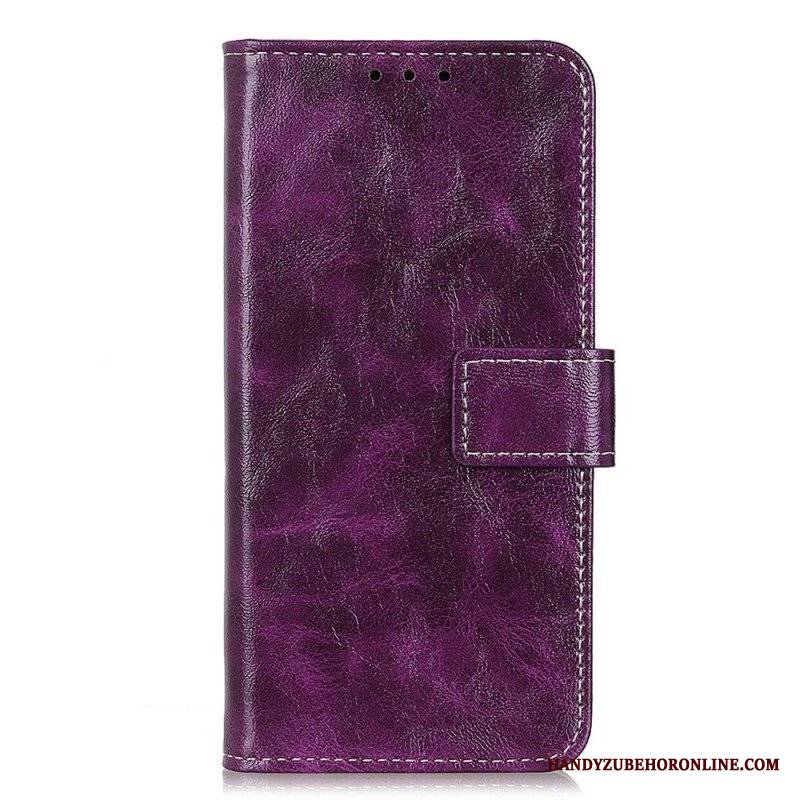 Etui Folio do Sony Xperia 10 IV Lakierowana Ze Szwami