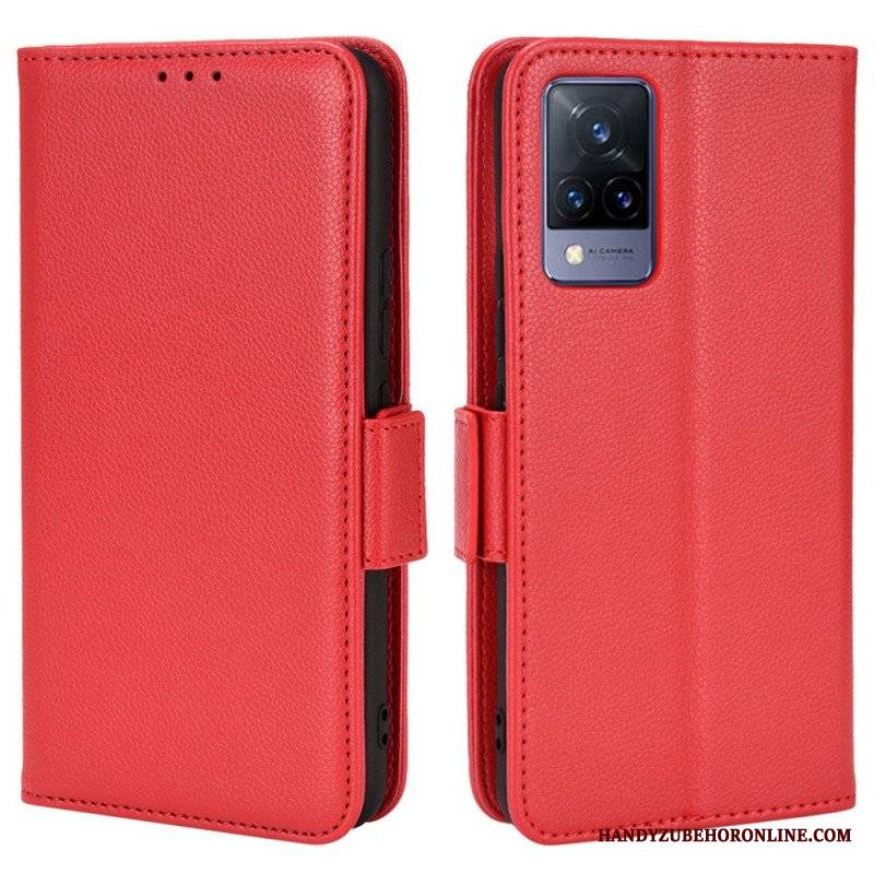 Etui Folio do Vivo V21 5G Skórzany Futerał Flap Double Nowe Kolory