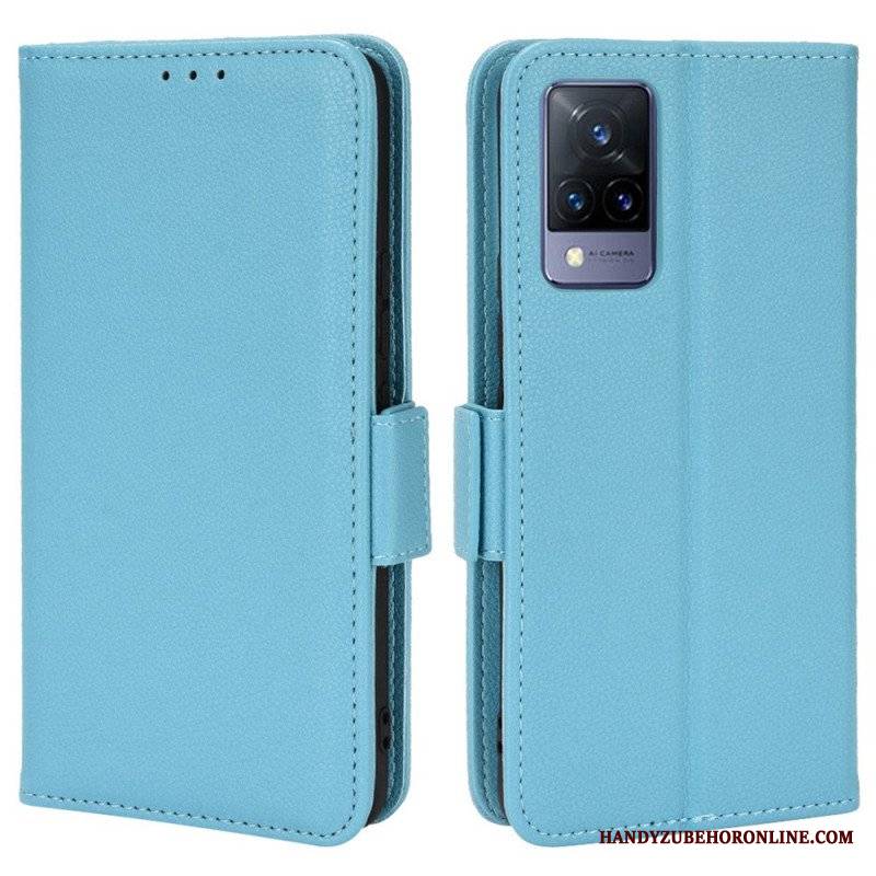 Etui Folio do Vivo V21 5G Skórzany Futerał Flap Double Nowe Kolory