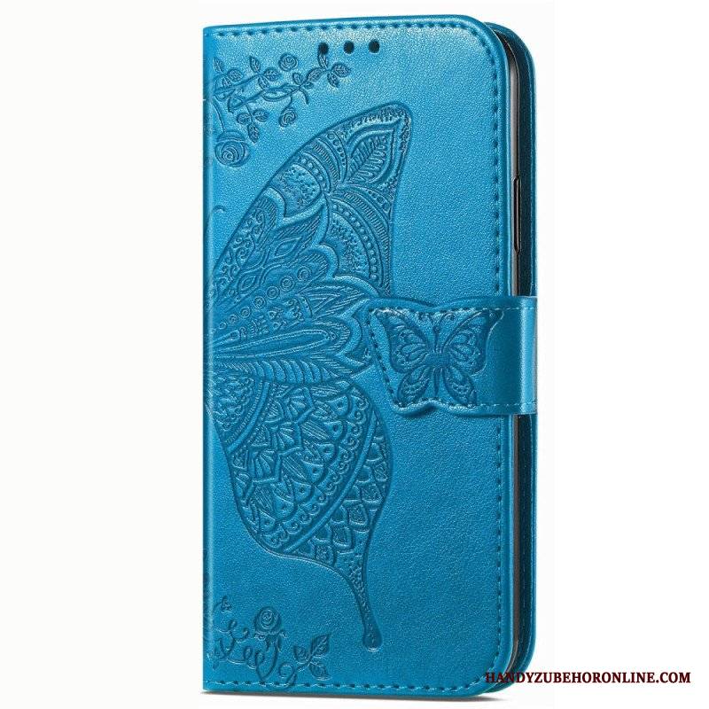 Etui Folio do Vivo Y16 Barokowy Motyl