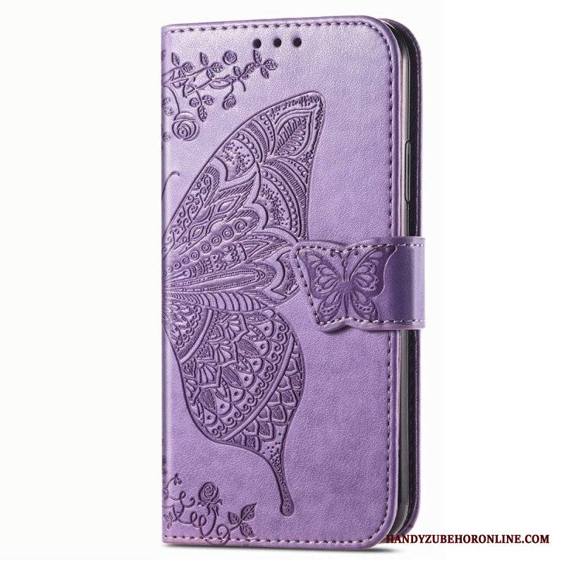 Etui Folio do Vivo Y16 Barokowy Motyl