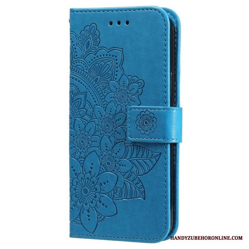 Etui Folio do Vivo Y22s z Łańcuch Paskowata Mandala