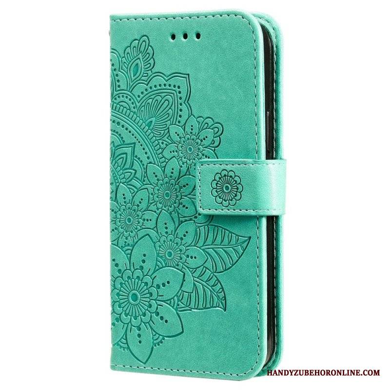 Etui Folio do Vivo Y22s z Łańcuch Paskowata Mandala