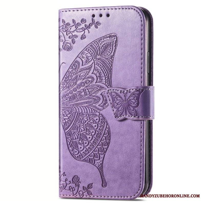 Etui Folio do Vivo Y35 Barokowy Motyl