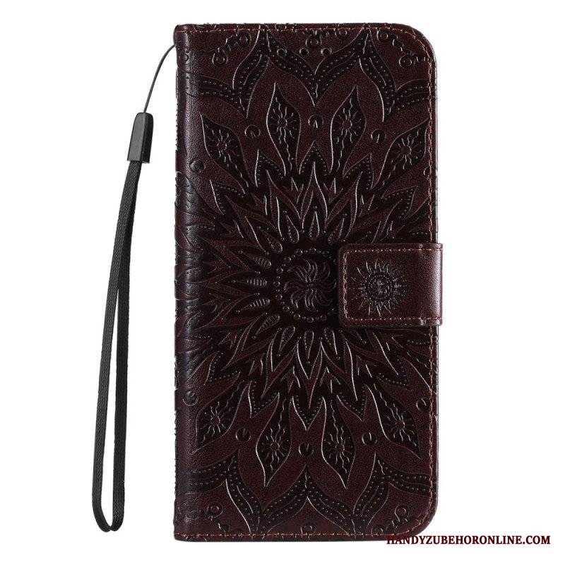 Etui Folio do Xiaomi 12 Lite Mandala Sun Ze Smyczą