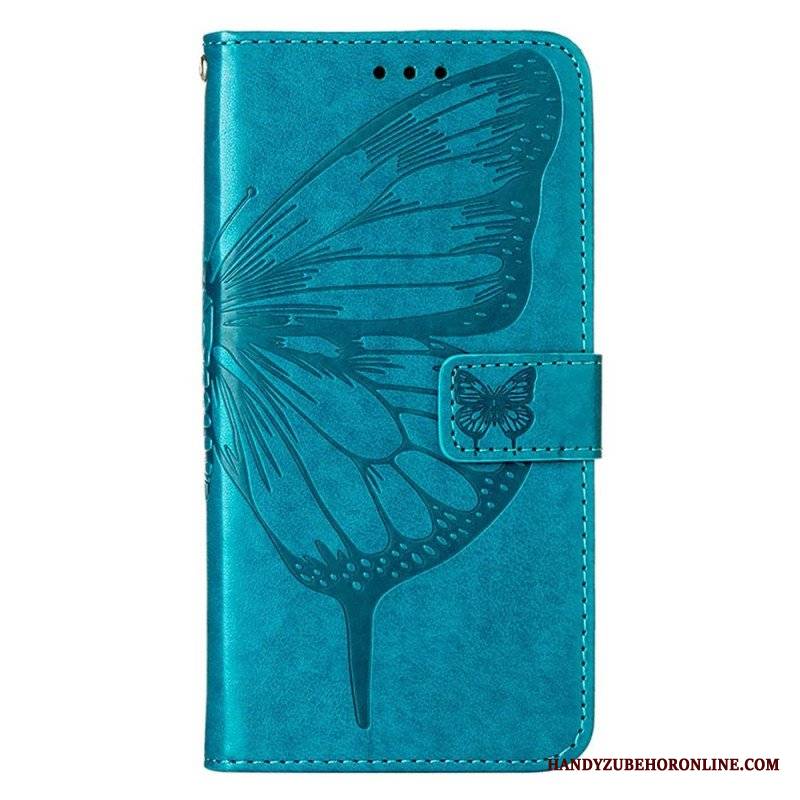 Etui Folio do Xiaomi 12 Lite Projekt Motyla Ze Smyczą