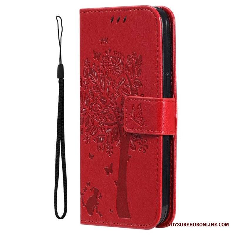 Etui Folio do Xiaomi 12T / 12T Pro Kot Pod Drzewem